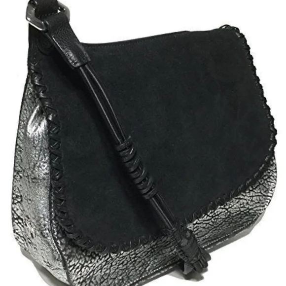 orYany Leather/Suede Flap Shoulder Bag NWT - Picture 2 of 7